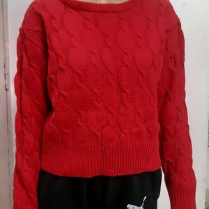 Red Woolen Sweater❤️