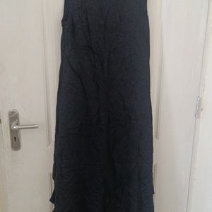 Black Indo-western Maxi Dress