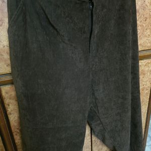 Suede Pants