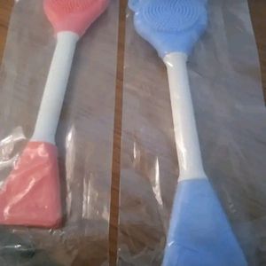 2 Pc Double-Headed Facial Massage Brush