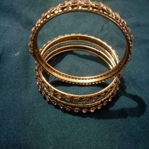 Golden Stylish Bangles Women And Girls