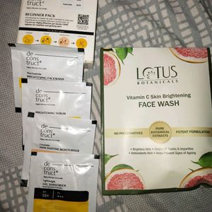 Skincare Kit Or Lotus Facewash Combo..