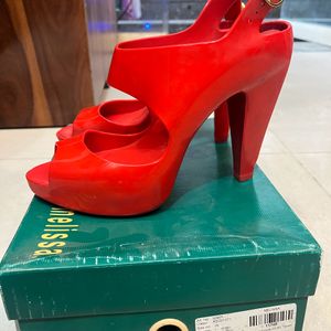 Red Coloured brand New melissa Heels