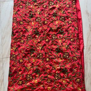 Red Handwork Saree