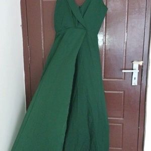 Green Slit Dress