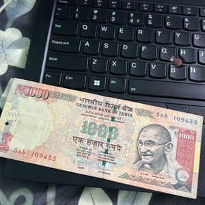 1000 Rupees Note For Sumit