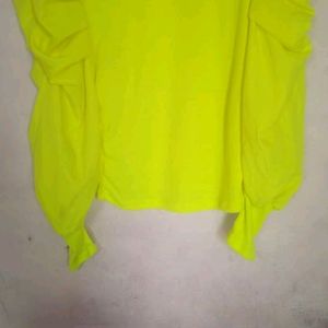 Neon Turtle Neck Top