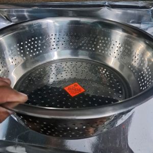 Stainless Steel Chinese Collander for Washing Ric