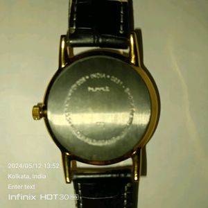 hmt Sona Hand Winding Mechanical Golden Watch