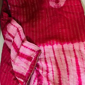 Pink Silk Saree