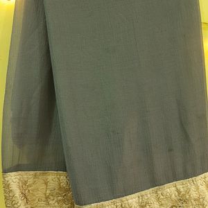 Grey Chiffon Dupatta✨️