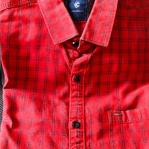 Killer Branded Red Checkred Shirt For Men