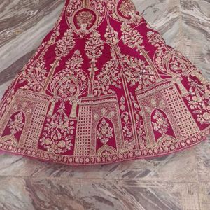 6 MTR Full Dabka Work Embroidery Lehanga