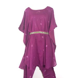 Purple Kurthi Set (Women's)