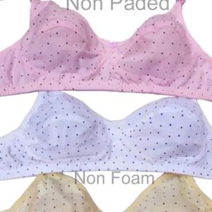 New  Bra Comvo Of 3 Non Padded