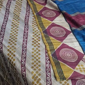 Pure Gicha Tussar Silk Saree