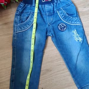 Girl Denim Elastic Jeans