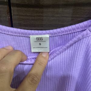 Lavender Color Cute Top