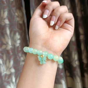 Mint Green Butterfly Bracelet New