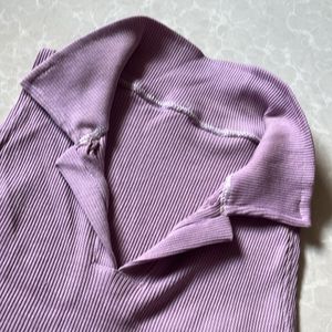 Lavender Crop Top