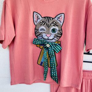 Cat Print Co-ord Set