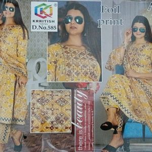 Cotton Anarkali Kurti Set