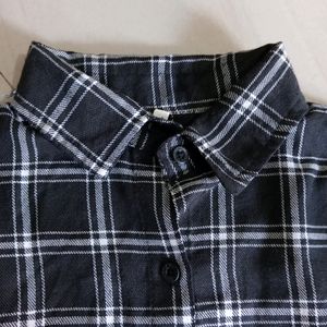 Checks Crop Shirt