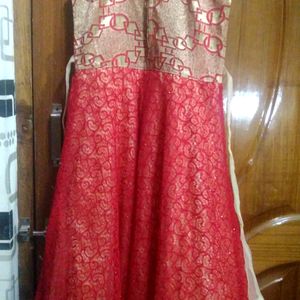 Red Frock Dress For Girls