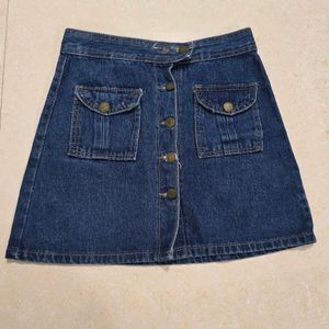 Denim Short Skirt