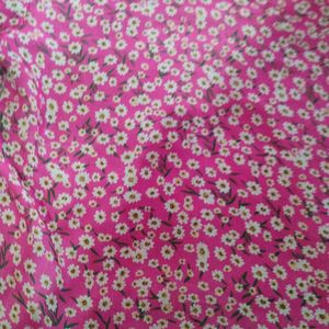 Pink Colour Flower Printed top