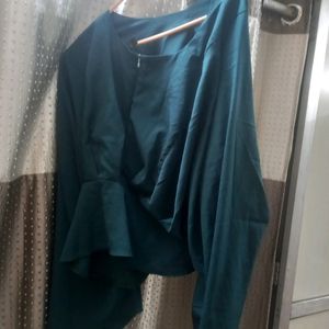 Green Loose Baggy Top