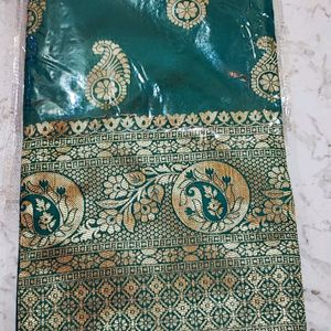 Banarasi Silk Saree With Blouse Piece