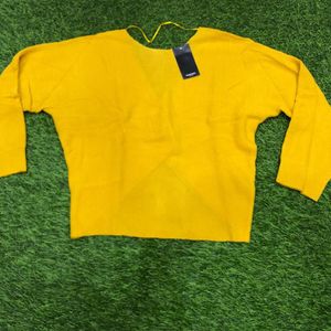 Yellow Woollen Top