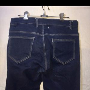 Navy Blue Straight Casual Pant (Girl's)