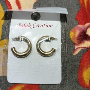 3 Pairs Golden Earrings