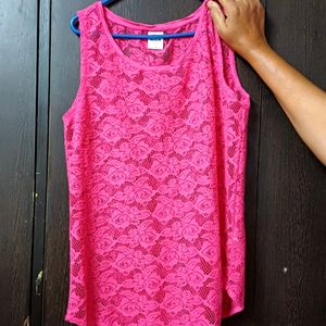 Vero Moda Lace Tank Top. S Size. 250 Rupees. P