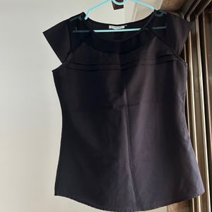 Austin Reed Branded Black Formal Top