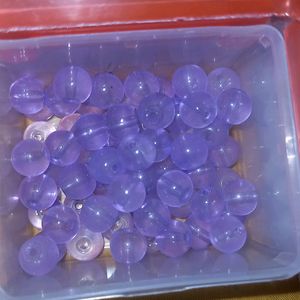 Purple Transparent Beads