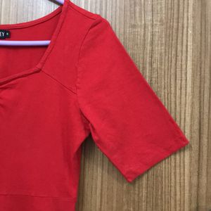 Red Pretty Dress From FabAlley
