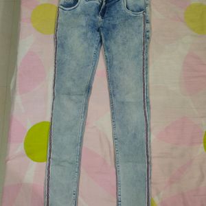 Blue Three Buttoned Jeans