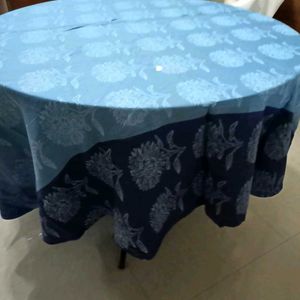 Table Cloth Blue Round