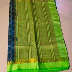 Two Shades Colour Banarasi Silk Saree