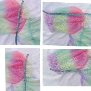 New Multi Colour  Crop Top ( Soft Net)