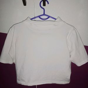 Plain White Crop Top