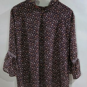 Brown floral top for womens!