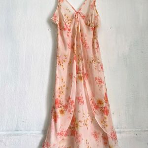 Floral Trim Dress