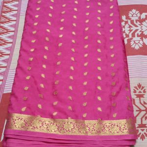 Soft Mysore Silk Saree Zari Weaving