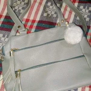 Grey Sling Bag 👜