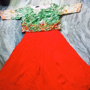 I'm Selling Flared Georgette Plazo Dress