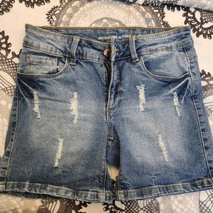 Blue Denim Shorts